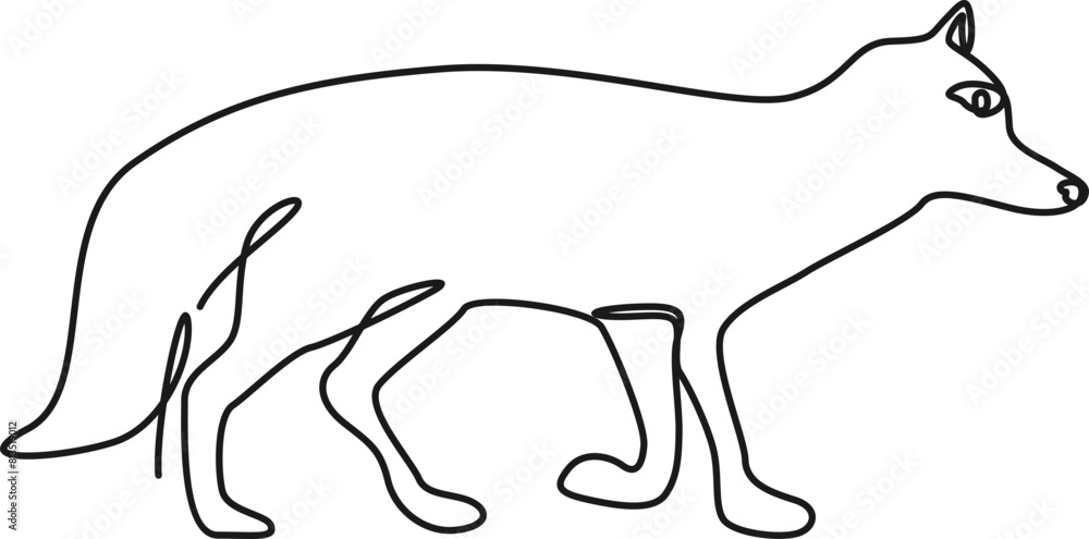 Abstract Monoline Animal Element Abstract Monoline Animal Element
