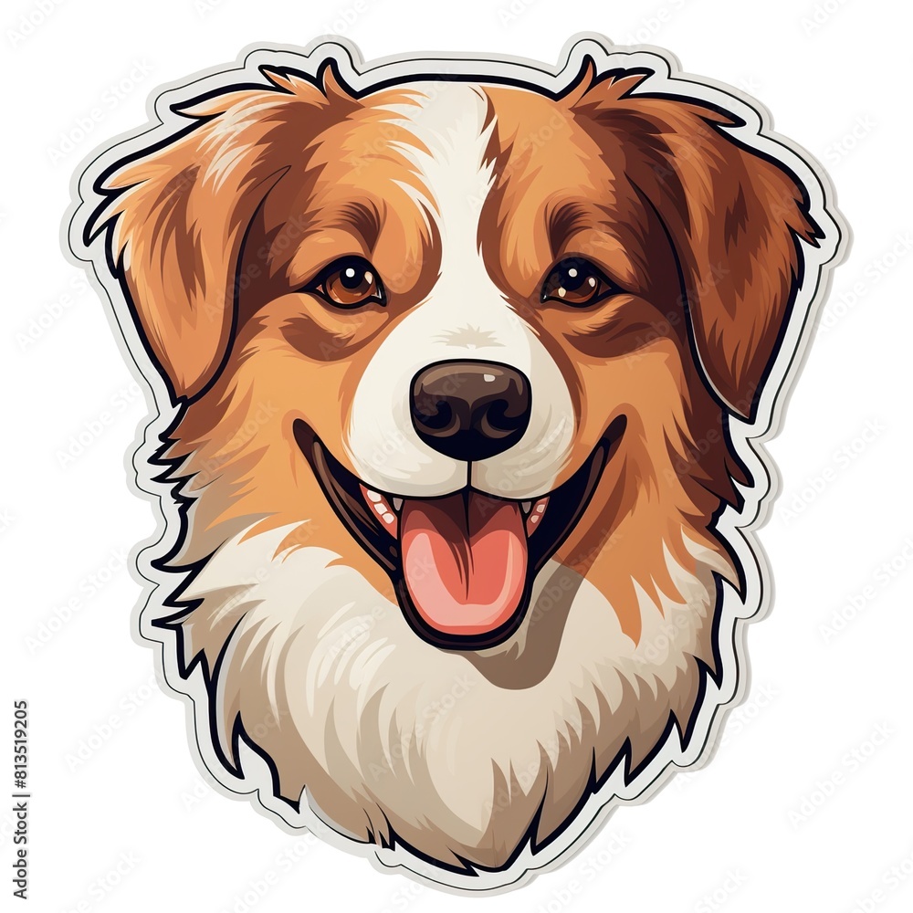 dog cute smile sticker