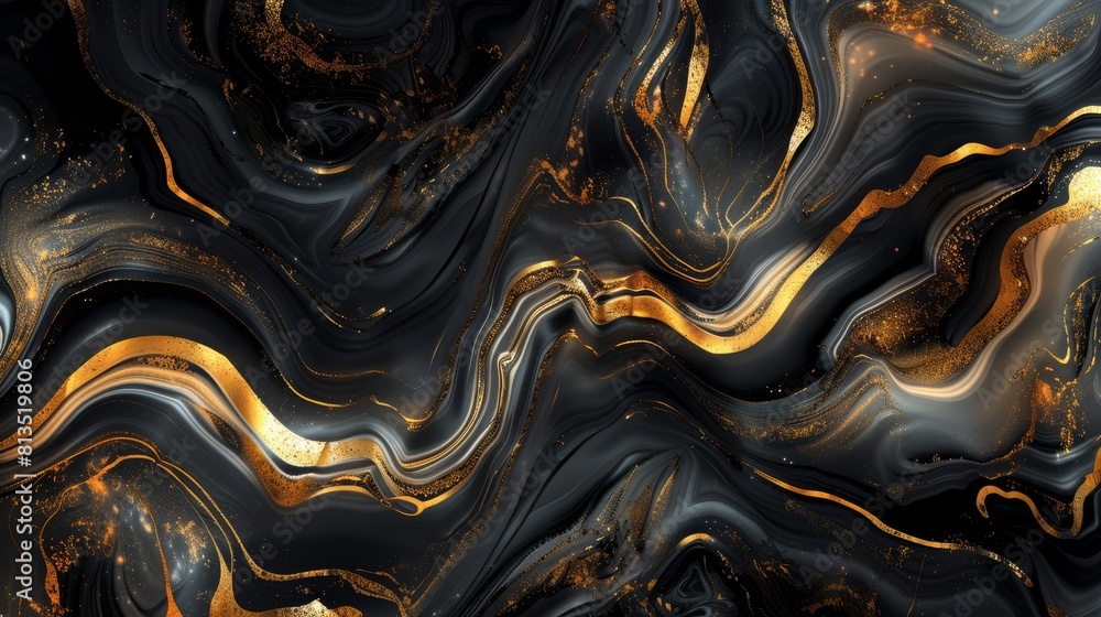 Golden Swirls: Abstract Marble Texture Golden Swirls: Abstract Marble Texture
