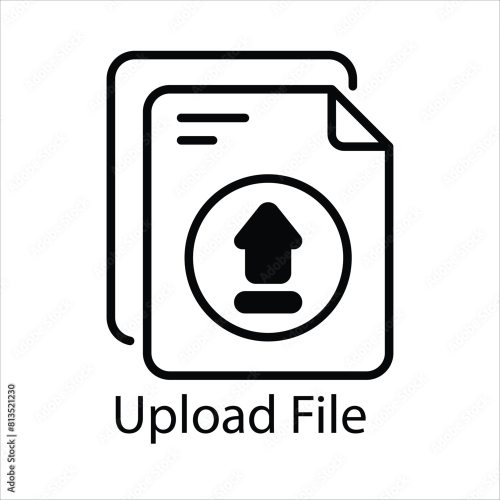 Upload File Vector icon Upload File Vector icon