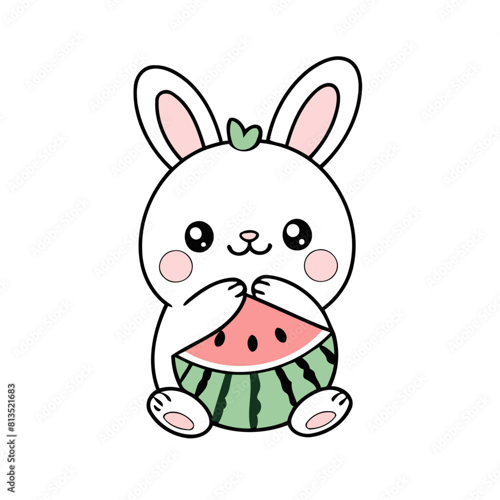 Cute Bunny for toddlers' playful adventures vector illustration Cute Bunny for toddlers' playful adventures vector illustration