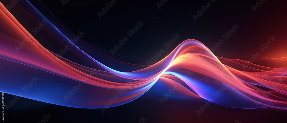 Tech glowing effect abstract background, wave technology futuristic minimal tech lines background Tech glowing effect abstract background, wave technology futuristic minimal tech lines background