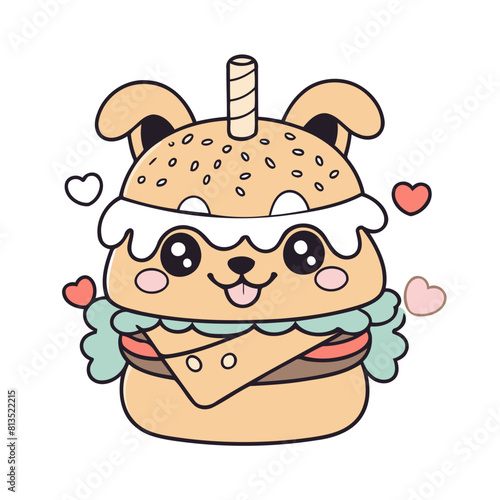 Cute vector illustration of a Dog for youngsters' imaginative stories