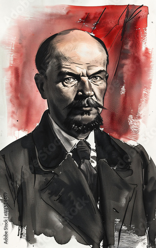 Centennial commemoration - portrait of lenin