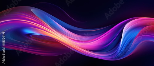 Tech glowing effect abstract background, wave technology futuristic minimal tech lines background