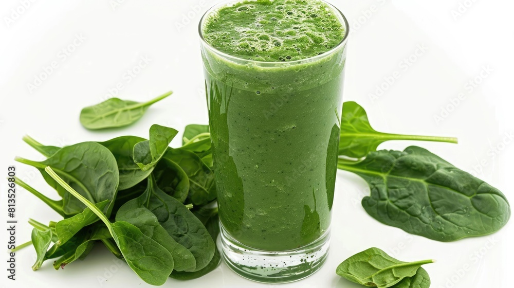 Green smoothie with spinach or other green vegetables and fruits on a light background. Green smoothie with spinach or other green vegetables and fruits on a light background.
