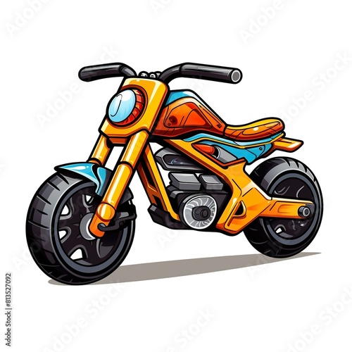 toy bike motorcycle sticker