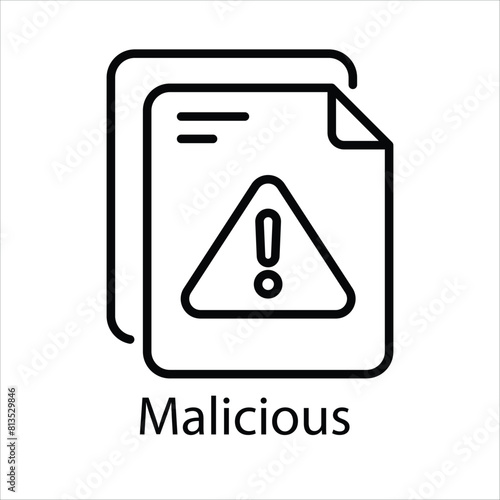 Malicious  Vector icon