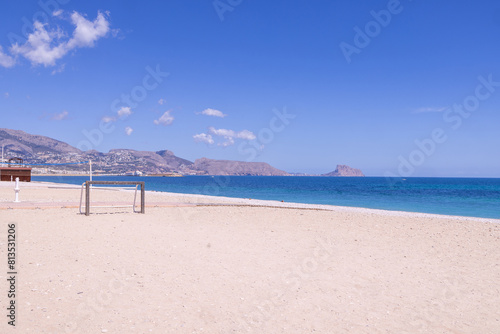 Photos Photo of the beautiful beach in Albir, Altea, Alicante in Spain showing soccer f