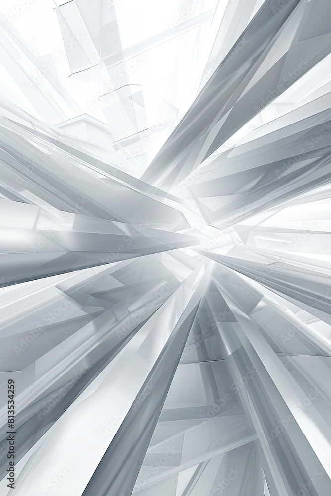 Obraz premium ray lights white and grey exposition background. vertical