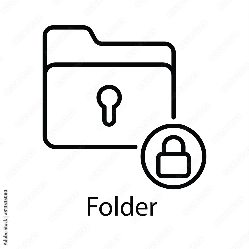 Obraz premium Folder Vector icon