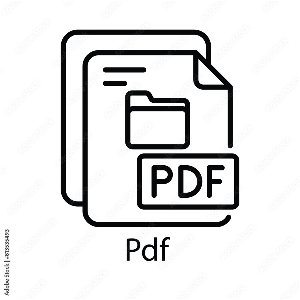 Pdf Vector icon Pdf Vector icon