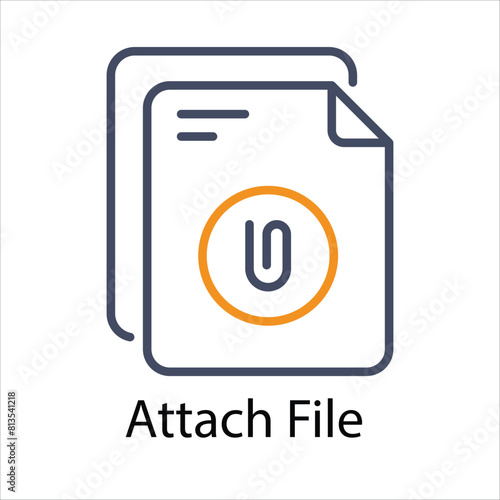 Attach File  Vector icon