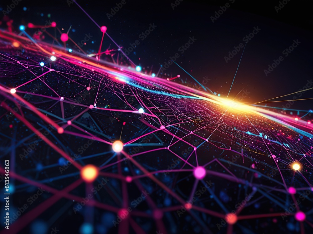 Abstract 3d rendering of golden network structure fractal Futuristic technology style abstract digital artwork Abstract 3d rendering of golden network structure fractal Futuristic technology style abstract digital artwork
