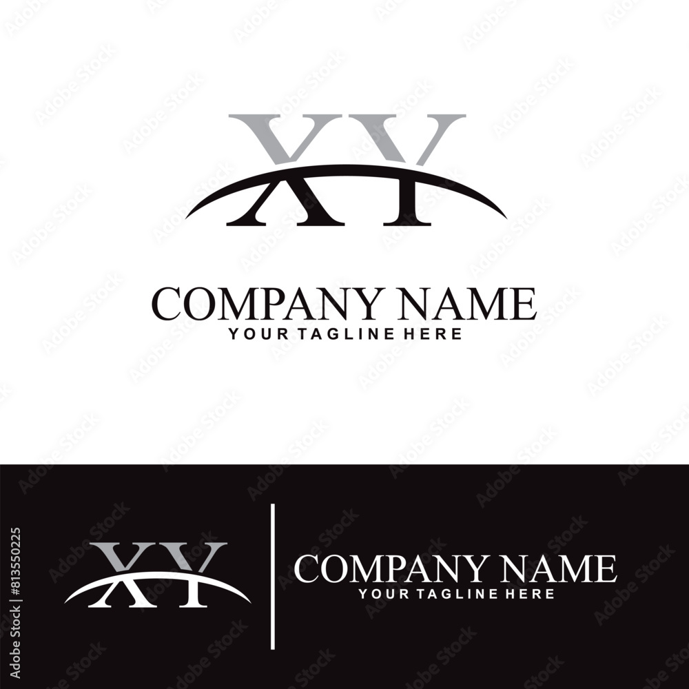 Elegant letter X Y initial accounting logo design concept, accounting business logo design template Elegant letter X Y initial accounting logo design concept, accounting business logo design template