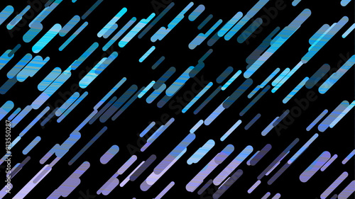 紫陽花カラーのラインパターン背景画像。青と紫の斜線、雨のような雰囲気。