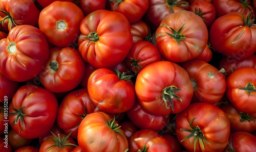 fresh ripe red tomatoes , Generative AI
