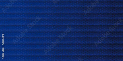 Blue brick wall background. Brick wall background. Dark blue pattern grainy concrete wall stone texture background.	
