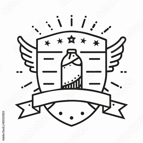 Bourbon distillery logo