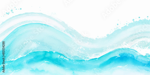 abstract soft blue and white abstract water color ocean wave texture background. Banner Graphic Resource as background for ocean wave and water wave abstract graphics 