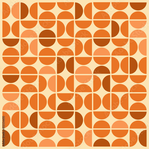 Geometric vintage wallpaper