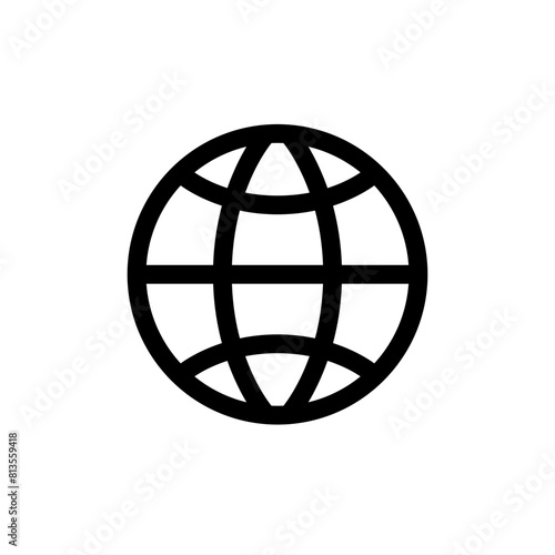 Web Icon. Business and Finance Vector. Line Style Symbol.