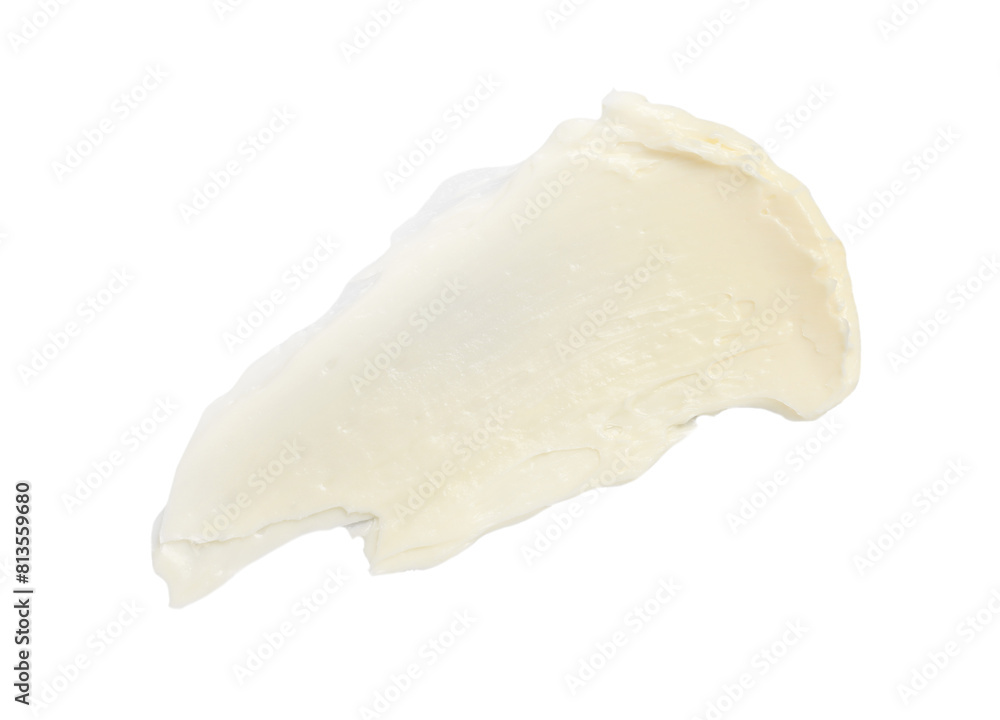 Tasty butter on white background, top view Tasty butter on white background, top view