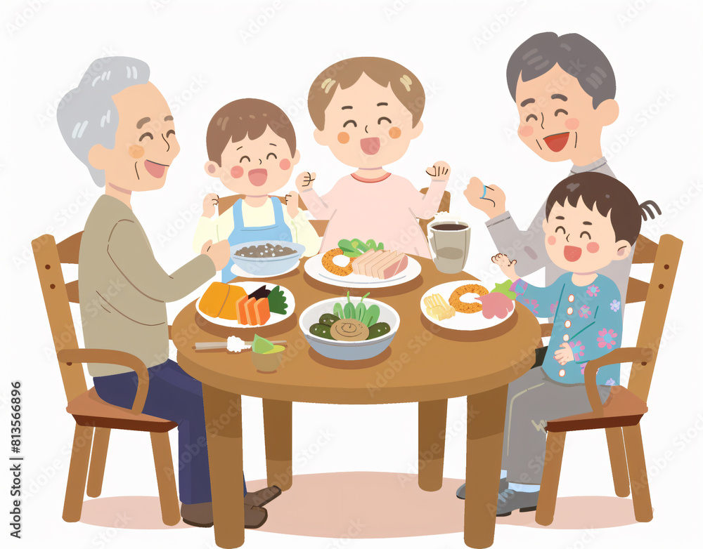 Joyful Moments Captured. A Vibrant Vector Illustration of Grandparents Day Celebration Joyful Moments Captured. A Vibrant Vector Illustration of Grandparents Day Celebration