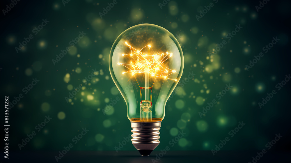 Light bulb, inspiration concept