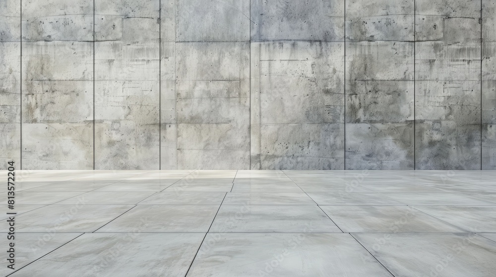 Concrete wall and floor as abstract background, empty grunge interior Concrete wall and floor as abstract background, empty grunge interior
