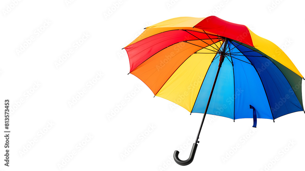 Obraz premium Colorful umbrella isolated on transparent background