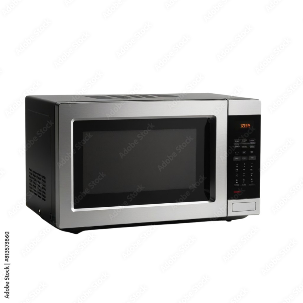 microwave oven on Isolated transparent background png. generated with AI microwave oven on Isolated transparent background png. generated with AI