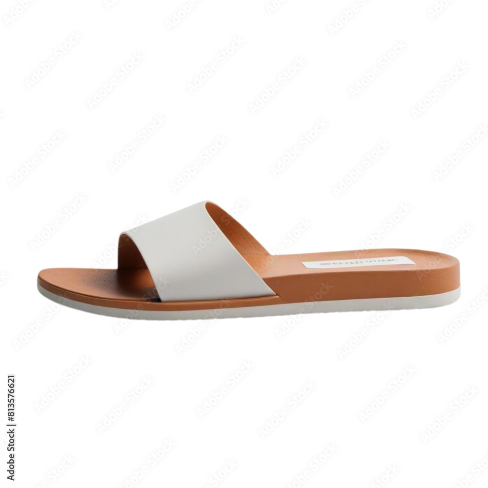 slip on slippers sandals on Isolated transparent background png. generated with AI slip on slippers sandals on Isolated transparent background png. generated with AI