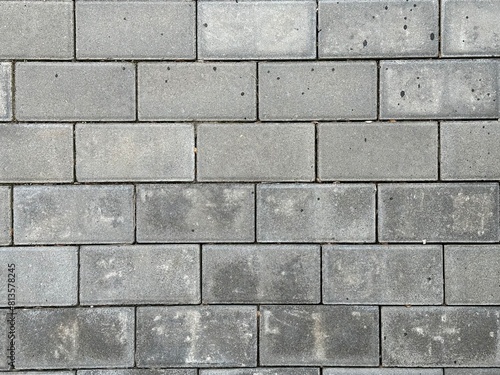 Wallpaper Mural Gray dirty paving stones. Texture of dusty rectangular paving stones Torontodigital.ca