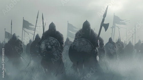 Vikings ready for battle photo