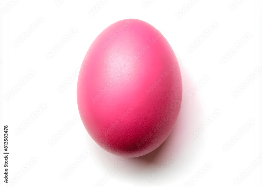 Pink egg isolated on a white background Pink egg isolated on a white background