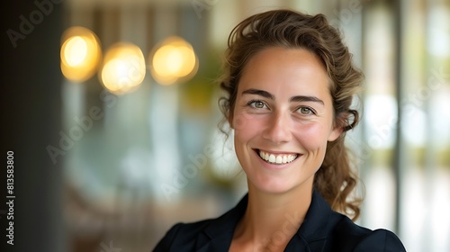 Dutch Businesswoman with Friendly Smile, Perfect, Dutch businesswoman, friendly smile