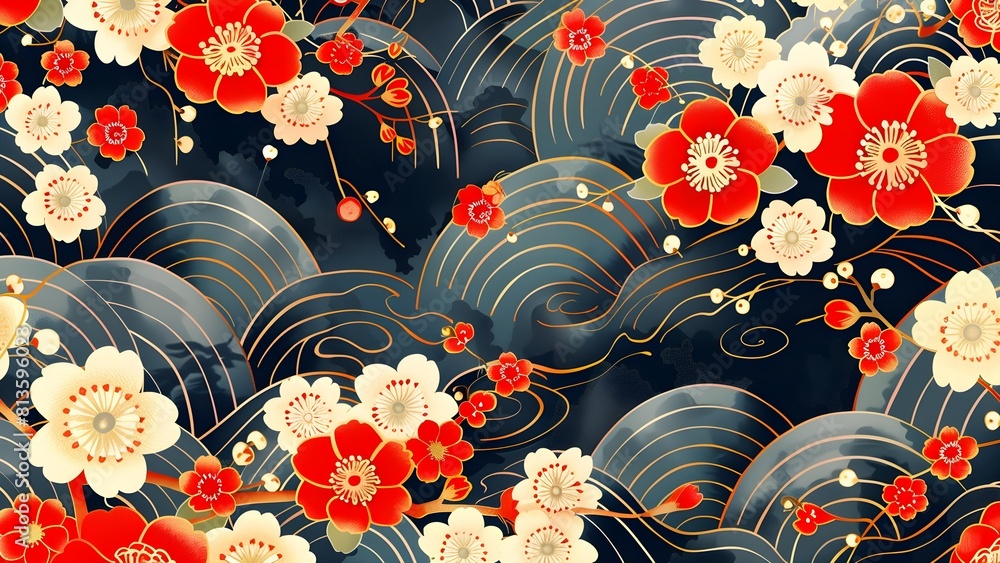 custom made wallpaper toronto digitalJapan abstract background traditional