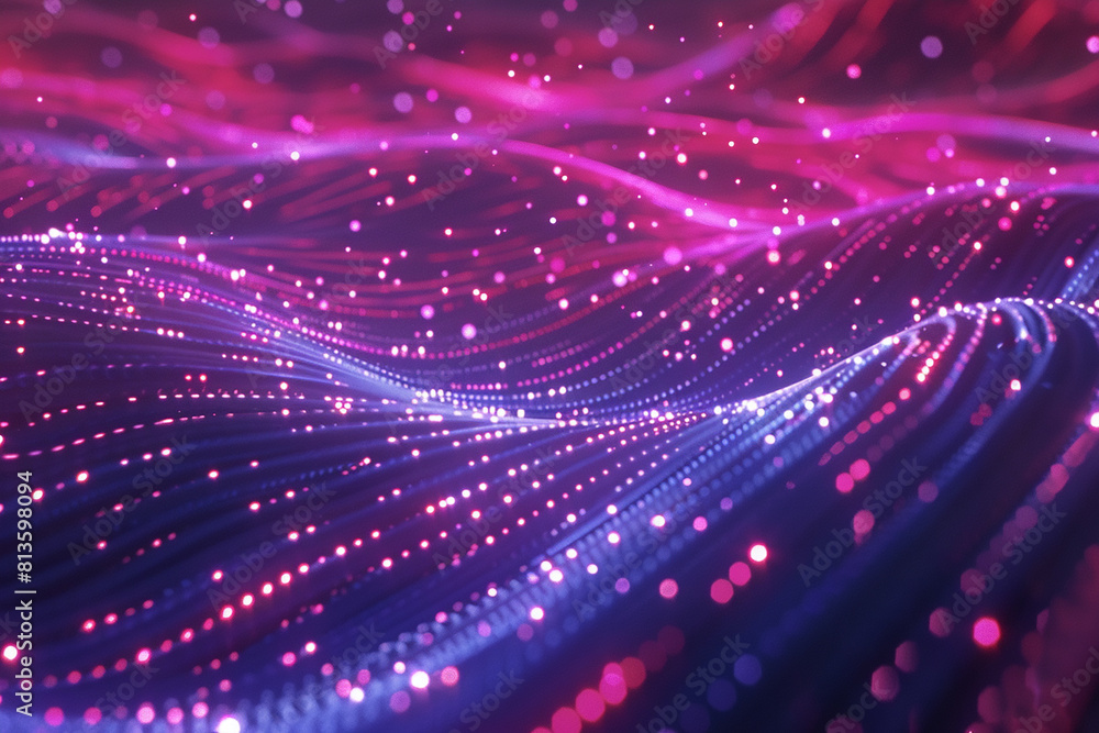 Neon waves wallpaper black background generated.AI Neon waves wallpaper black background generated.AI