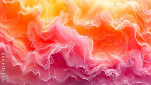 Bright Orange and Pink Gradient Background Saturated Colors for Vibrant Visual Impact