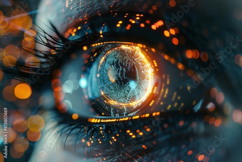 The Eye of Innovative and Futuristic AI Imagery. Generative Ai © Imran