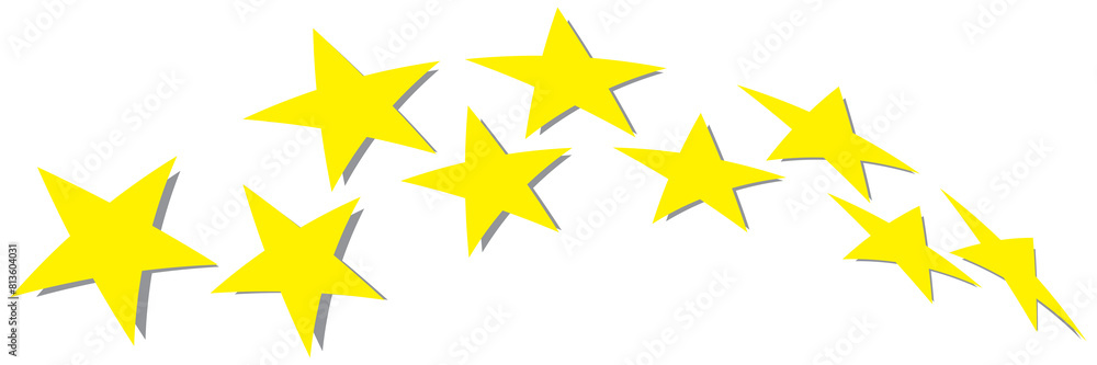 Obraz premium five star icon on white background. 5 star sign. Five star rating. Five stars icon Vector. 