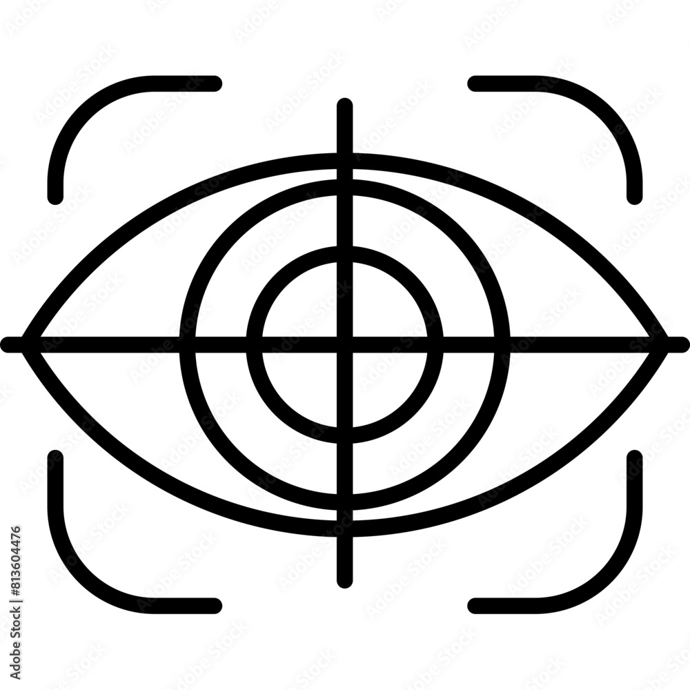Eye Scanner Icon Eye Scanner Icon