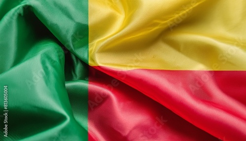Fabric and Wavy Flag of Benin