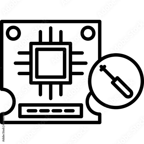PCB Board Repair Icon