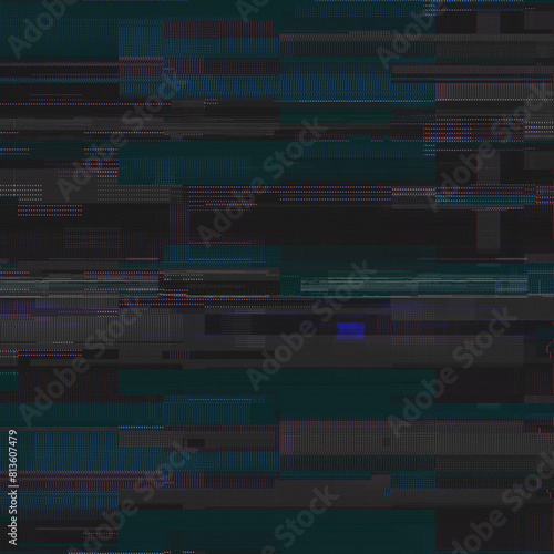 Glitch noise static television or VHS VFX. Tv screen interference distortion effect. Vintage background or glitch transition effect for video editing. Old damaged noisy stripes effect © Myvector