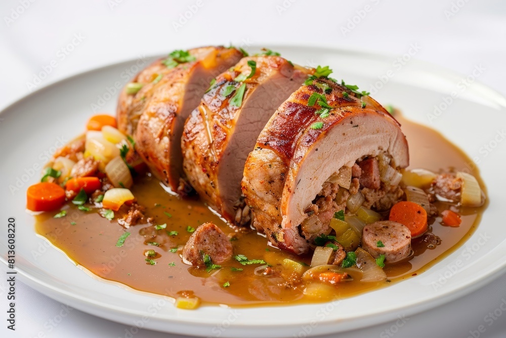 Andouille-Stuffed Pork Loin Roast Culinary Creation Andouille-Stuffed Pork Loin Roast Culinary Creation