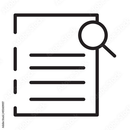 Audit Business Management Line Icon