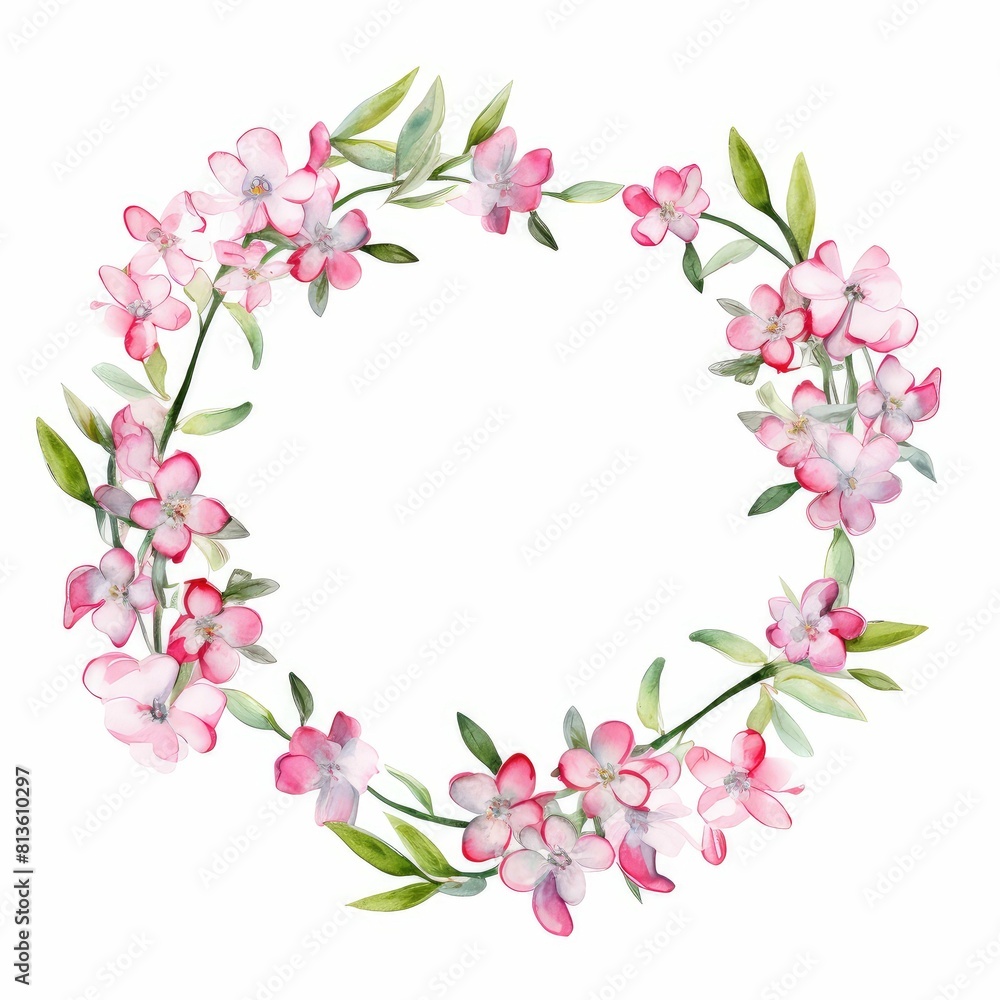 bouvardia themed frame or border for photos and text. clusters of small pink and white flowers. watercolor illustration, flowers frame, botanical border, Wedding bouquet in a frame for the design. bouvardia themed frame or border for photos and text. clusters of small pink and white flowers. watercolor illustration, flowers frame, botanical border, Wedding bouquet in a frame for the design.