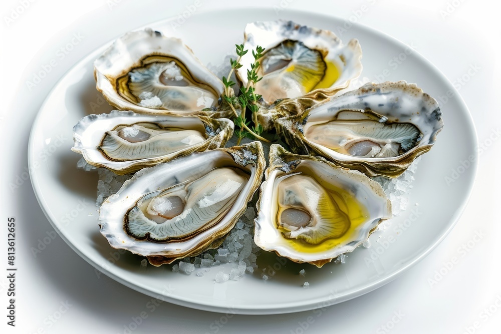 Delicious Thyme-Roasted Oysters in the Shell with Lamb Jus Delicious Thyme-Roasted Oysters in the Shell with Lamb Jus